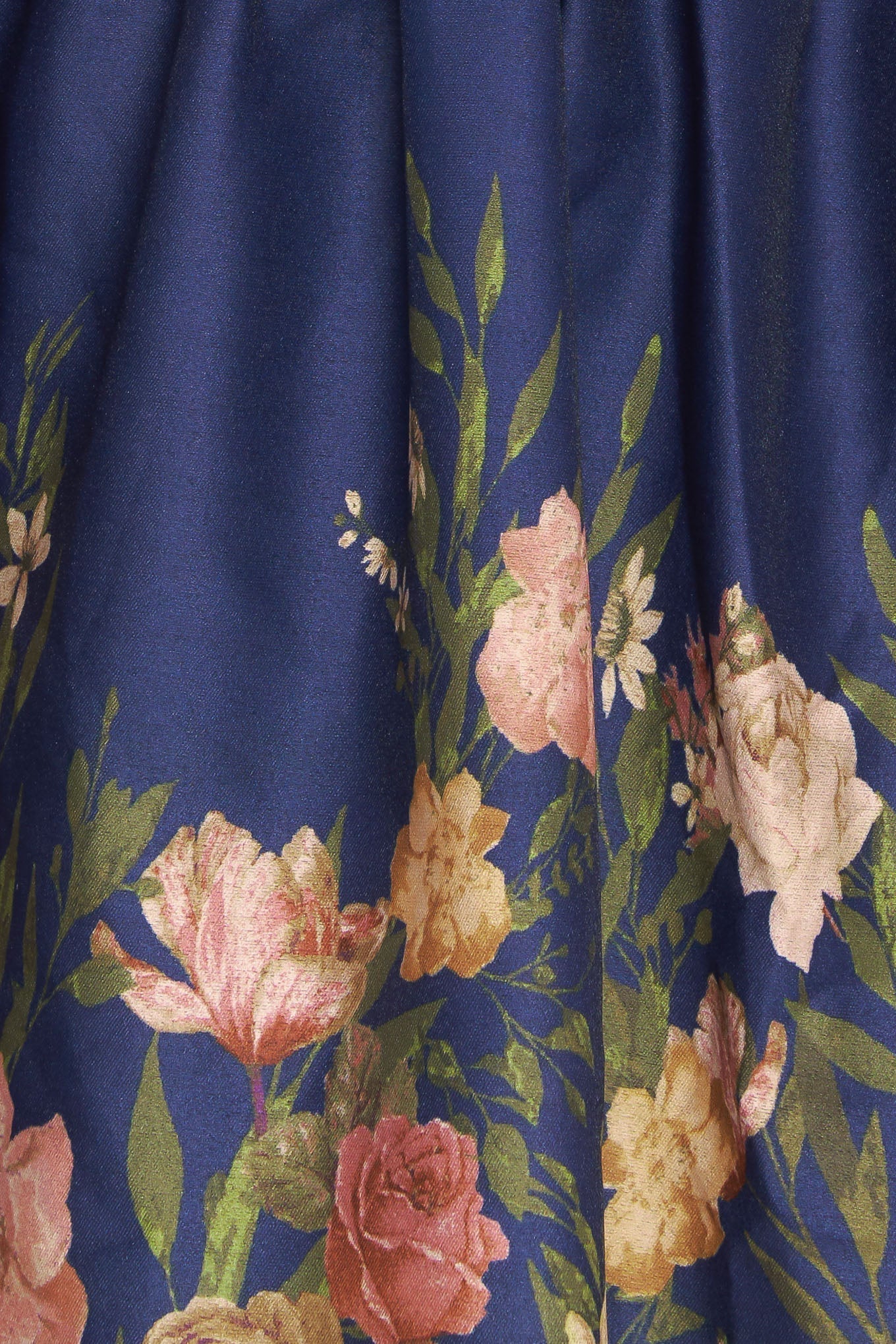 NOCTURNE IN BLOOM NAVY MINI DRESS