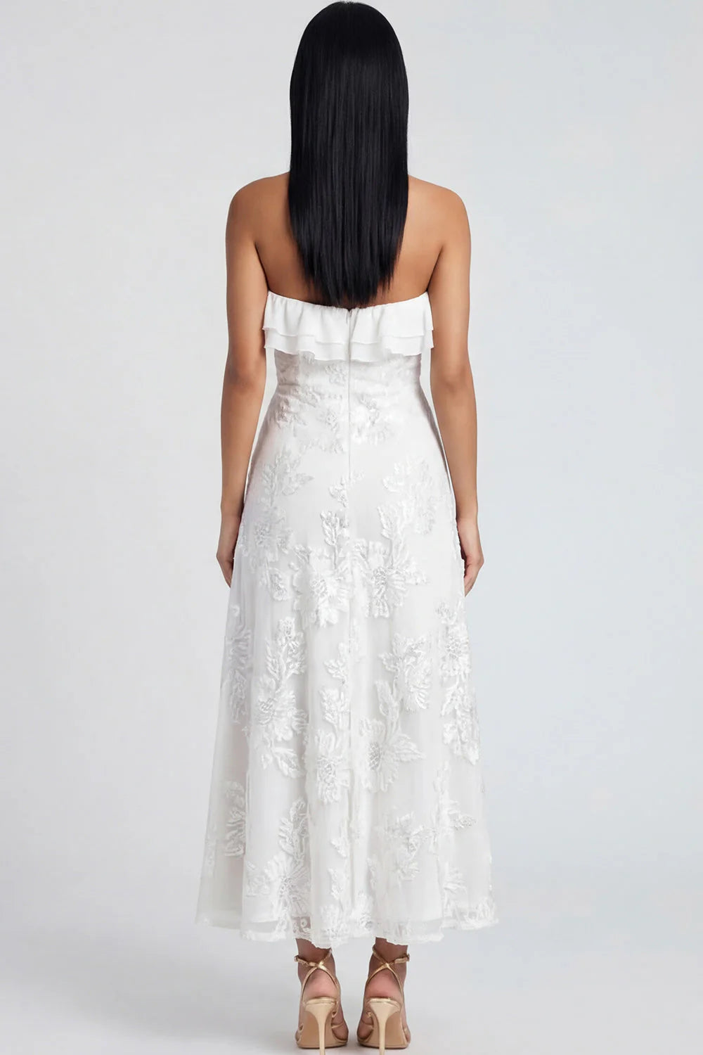 Sweetheart A Line Light Blue Wedding Guest Dress with Appliques