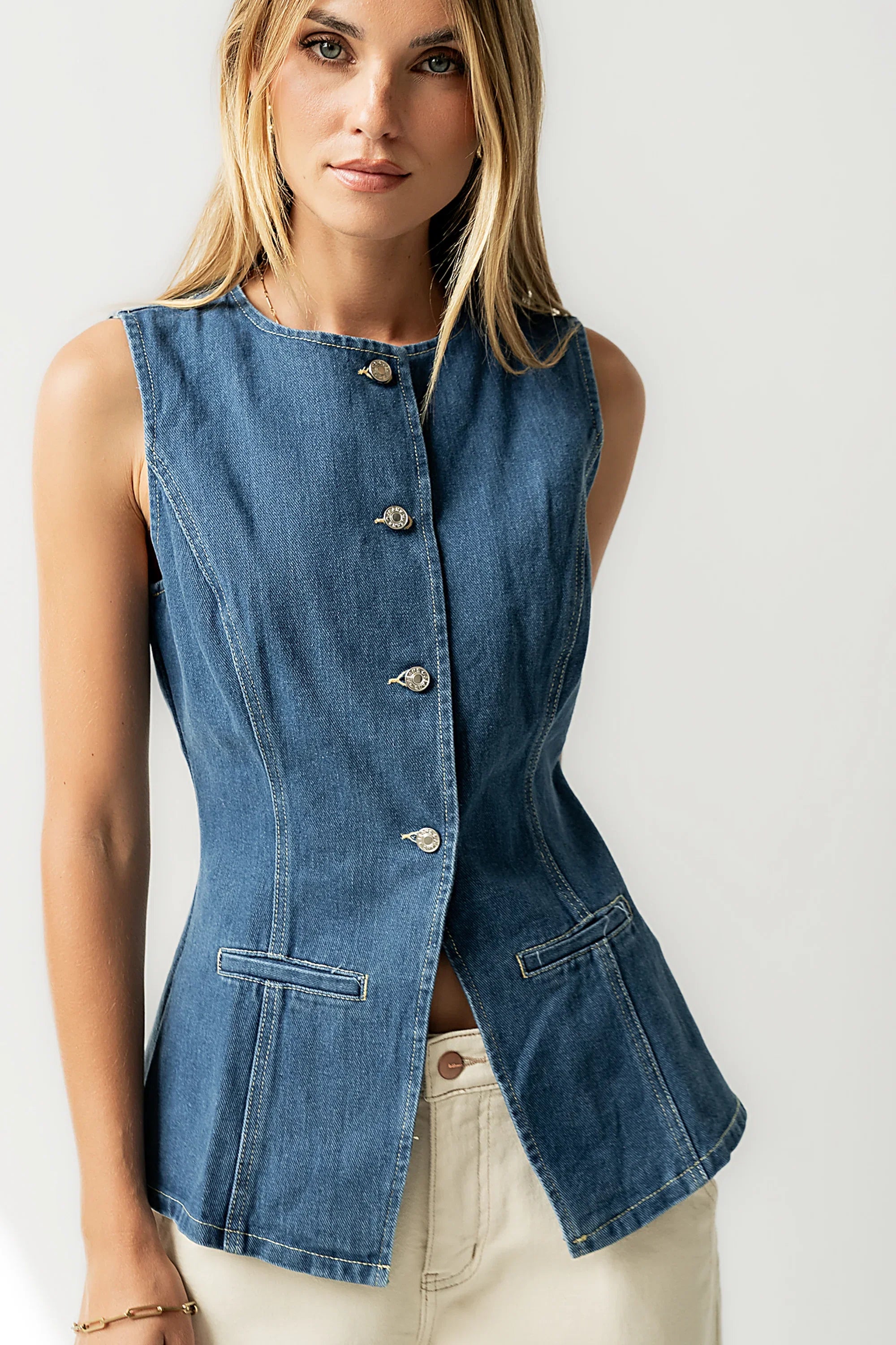 Hudson Denim Vest in Dark Wash FINAL SALE