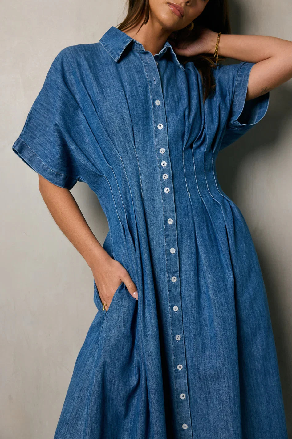 Kolby Button Front Maxi Dress FINAL SALE