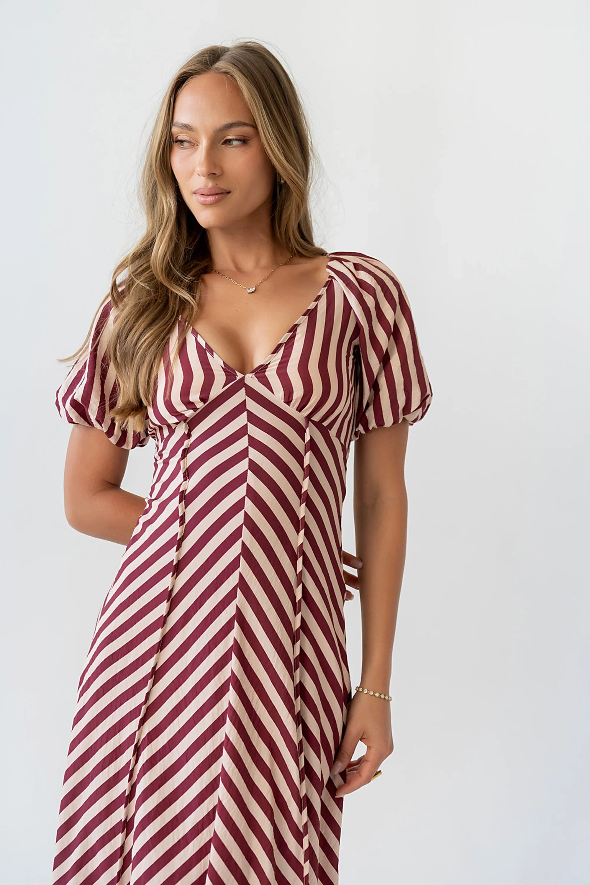 Lindsay Striped Maxi Dress