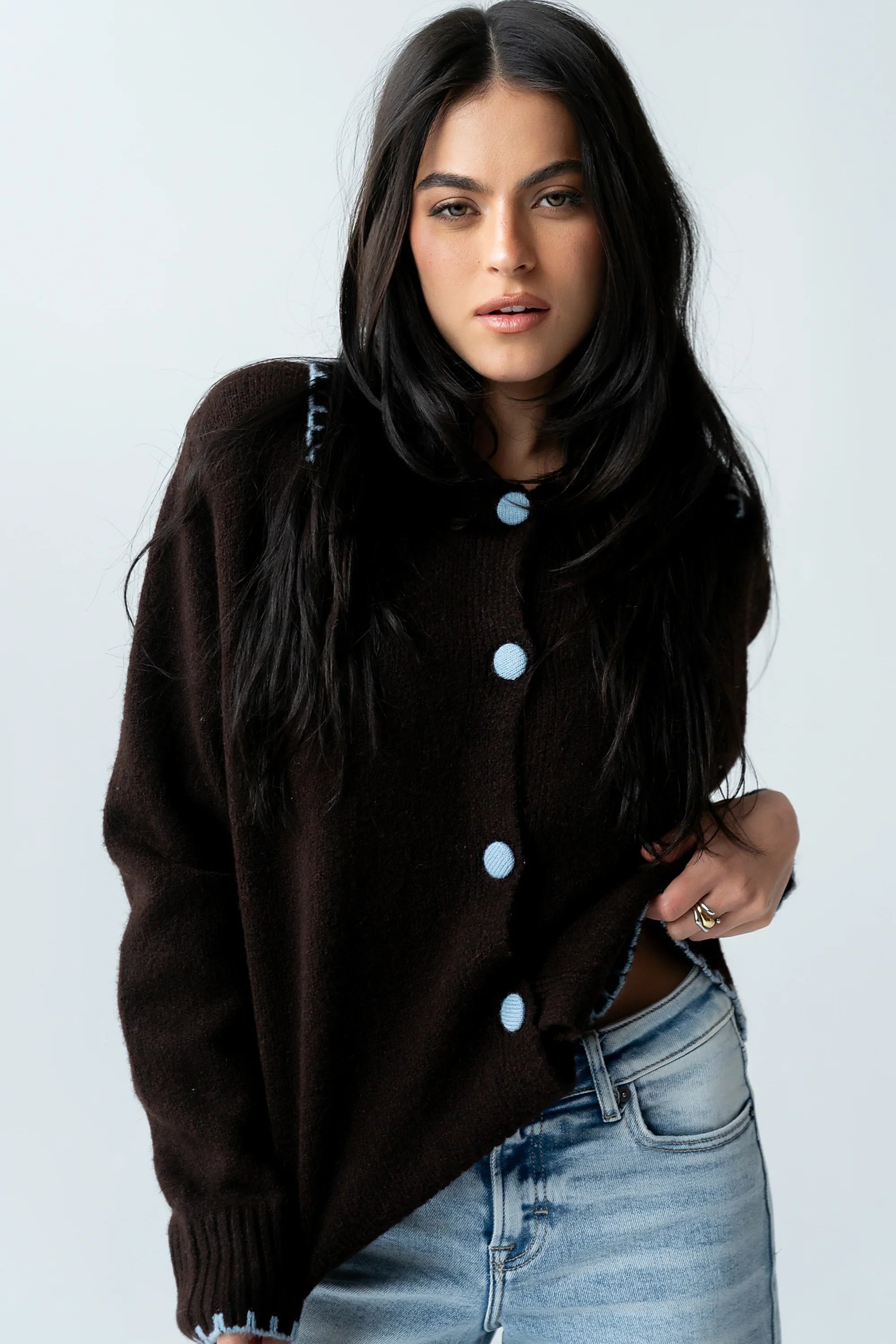 Michelle Contrast Sweater FINAL SALE