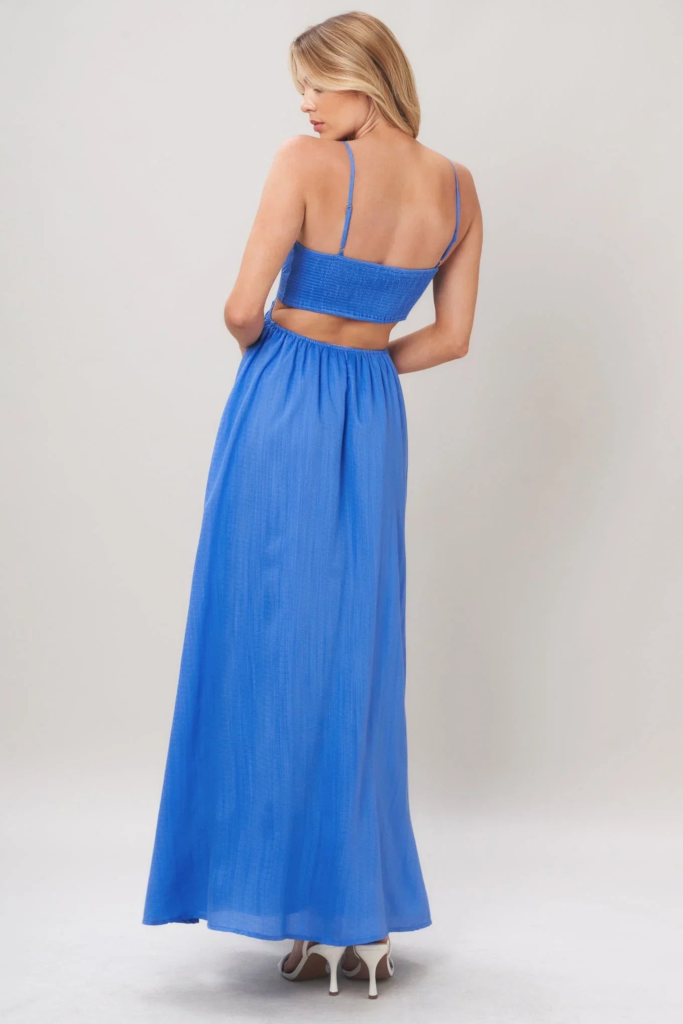 AZURE TEMPTATION BLUE MAXI DRESS