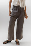 Casey Cropped Wide Leg Pants in Grey FINAL SALE