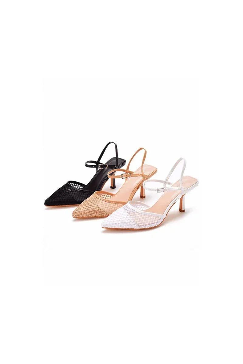 Womens Leatherette With Ankle Strap Closed Toe Stiletto Heel Wedding Shoes