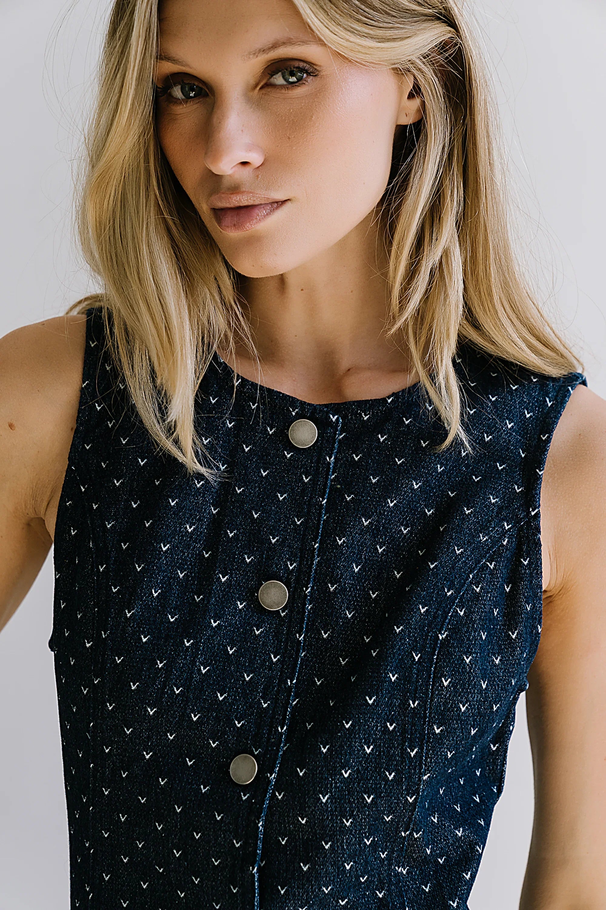 Caroline Denim Vest