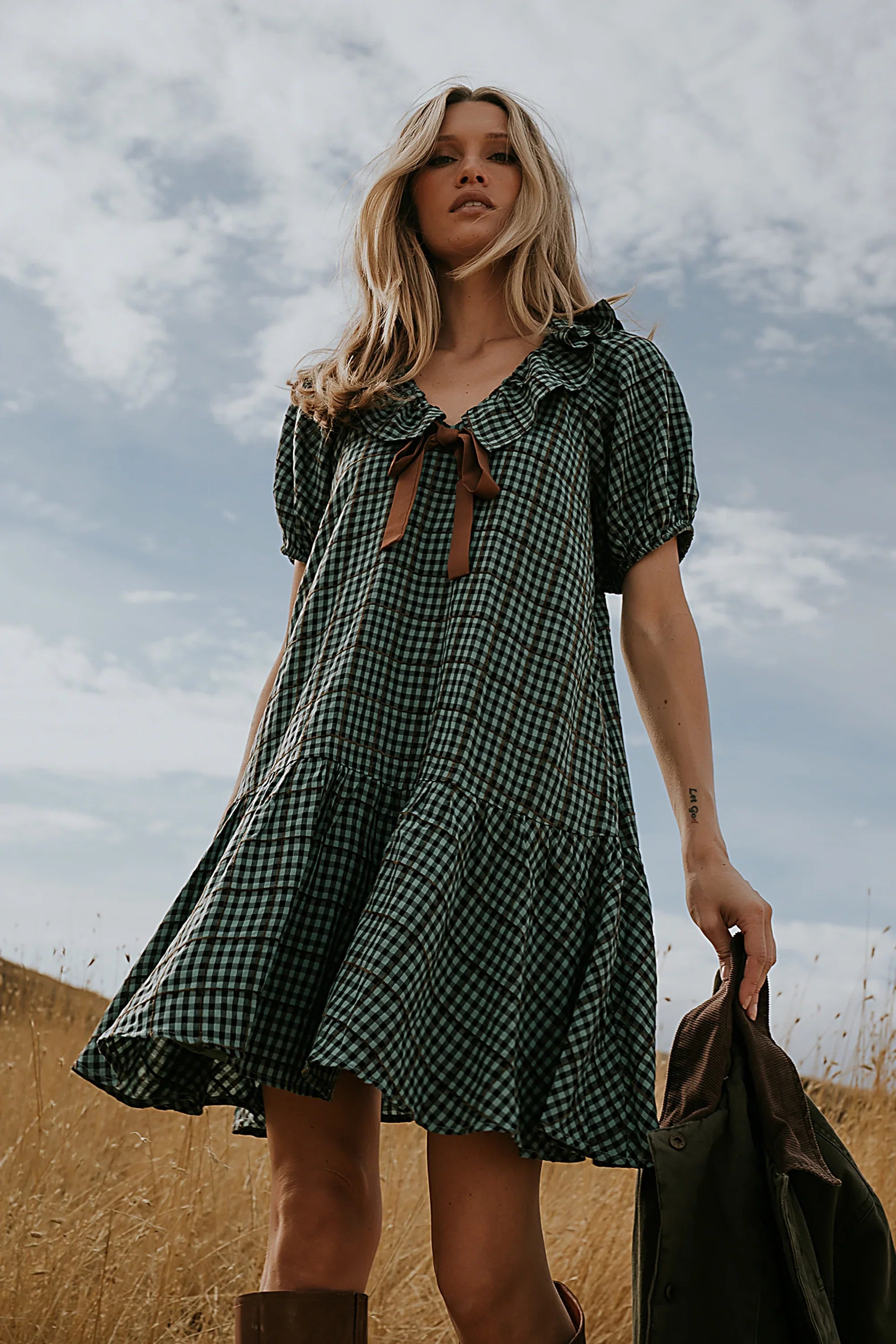 Franklin Gingham Midi Dress