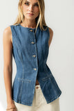 Hudson Denim Vest in Dark Wash FINAL SALE