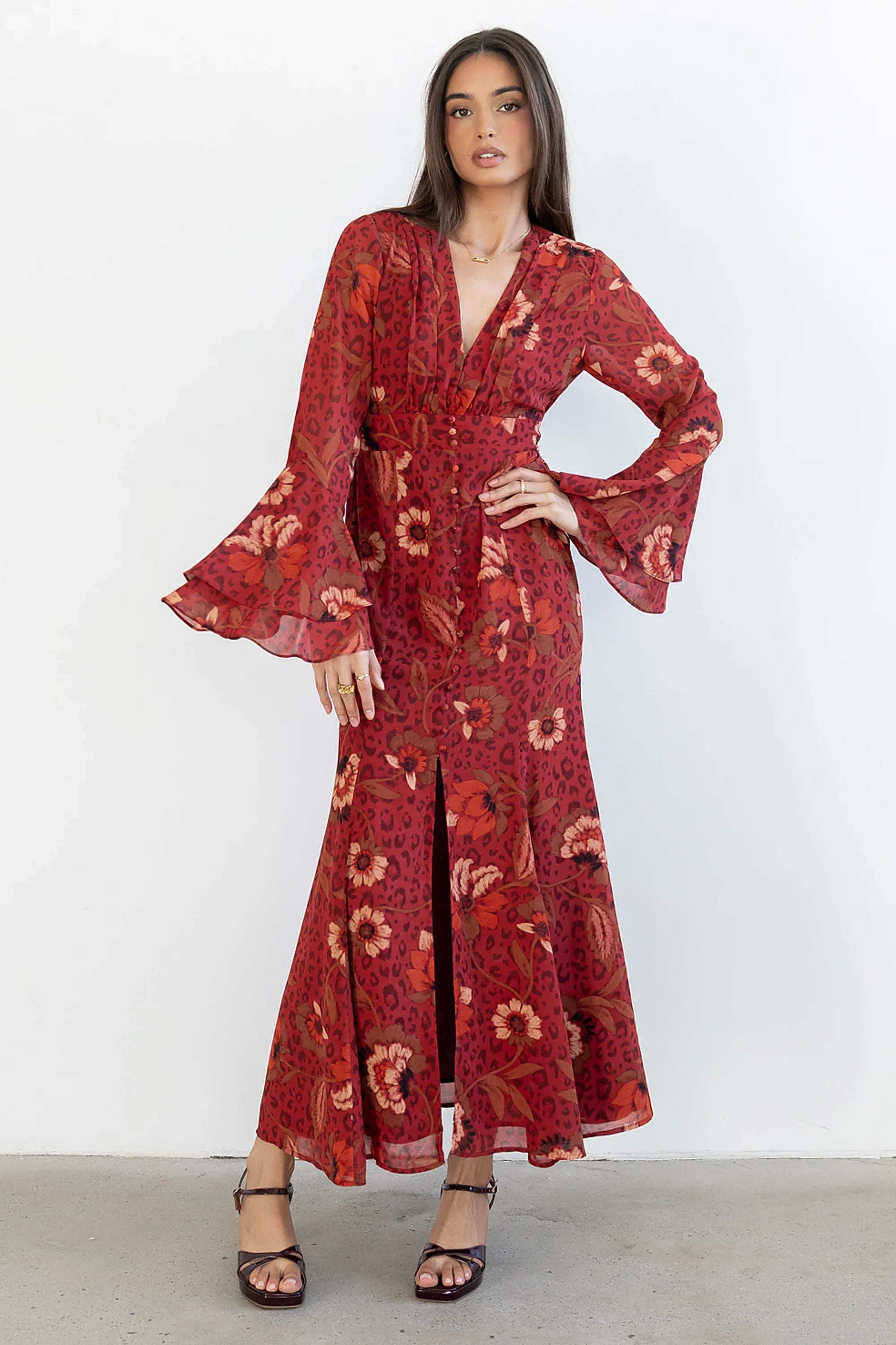 Theo Floral Maxi Dress FINAL SALE
