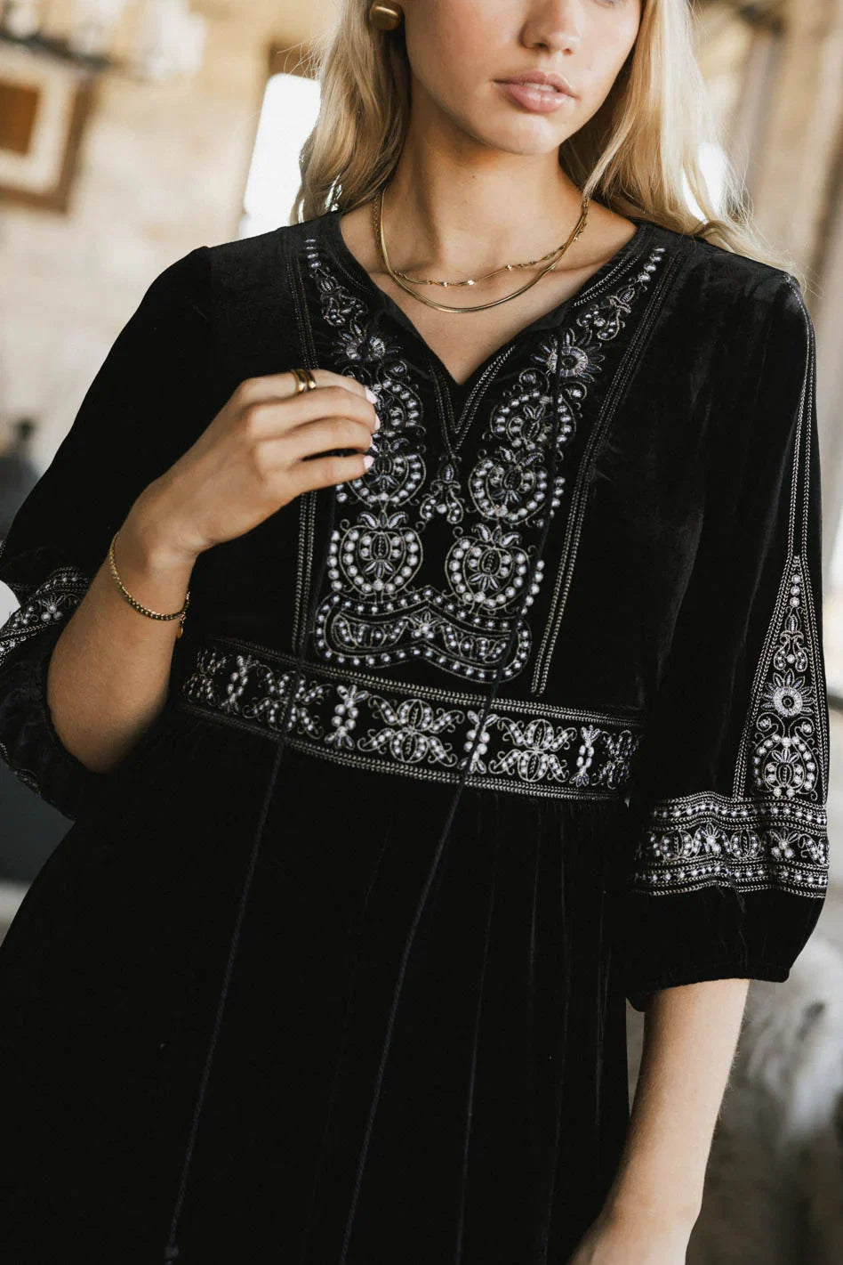 Alina Velvet Midi Dress FINAL SALE