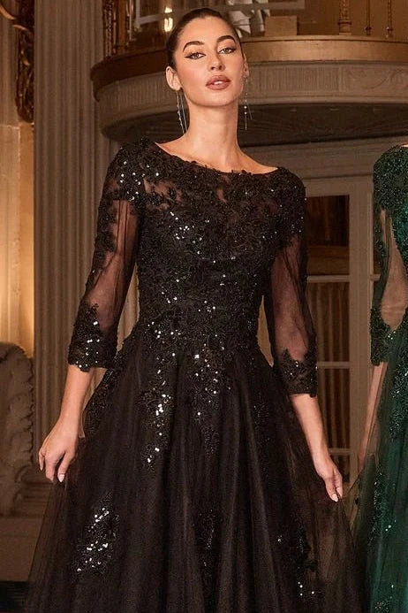 FRANCESCA GOWN BALL GOWN WITH SLEEVES