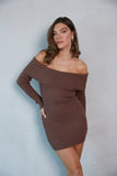 Zara Foldover Sweater Mini Dress