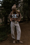 Jocelyn Barrel Jeans in Brown
