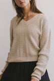 Raychel Knit Sweater in Beige FINAL SALE