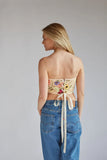 Marigold Floral Lace Corset Top