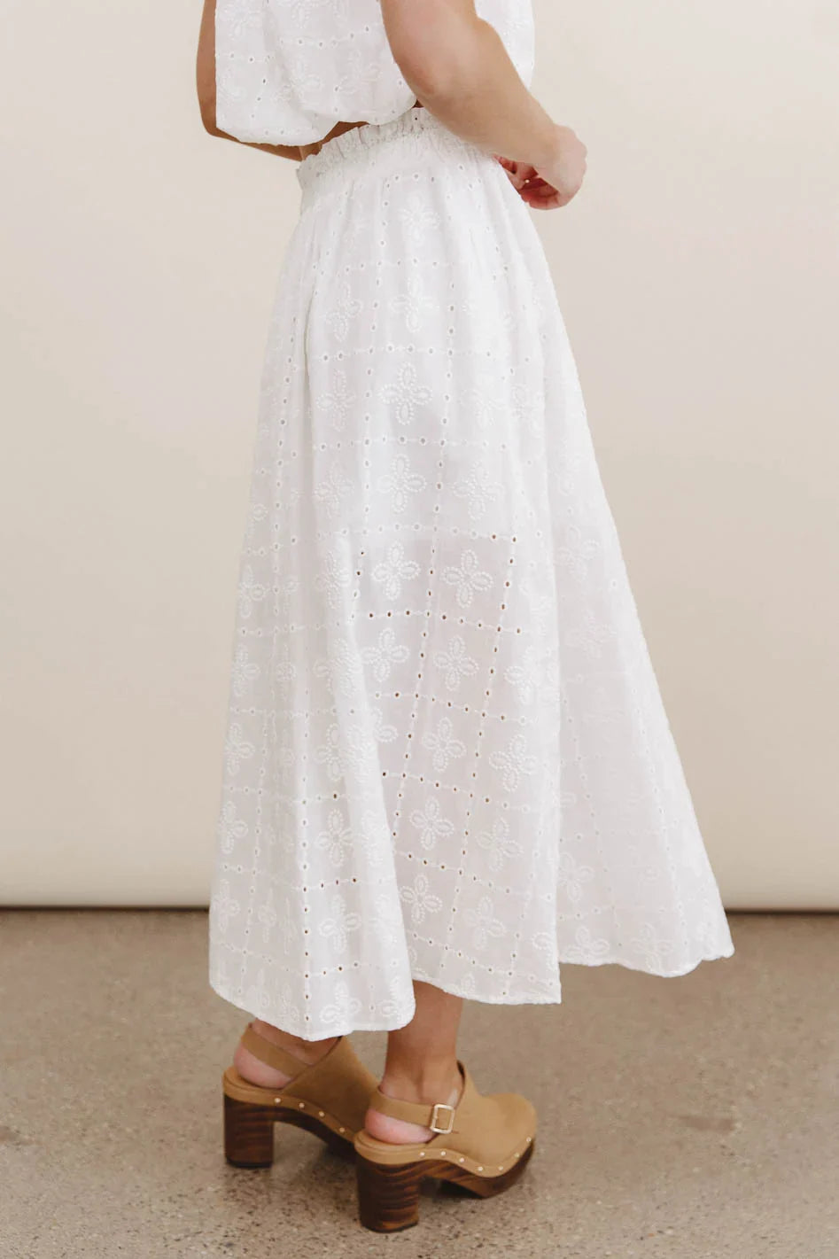 Bridget Embroidered Midi Skirt FINAL SALE