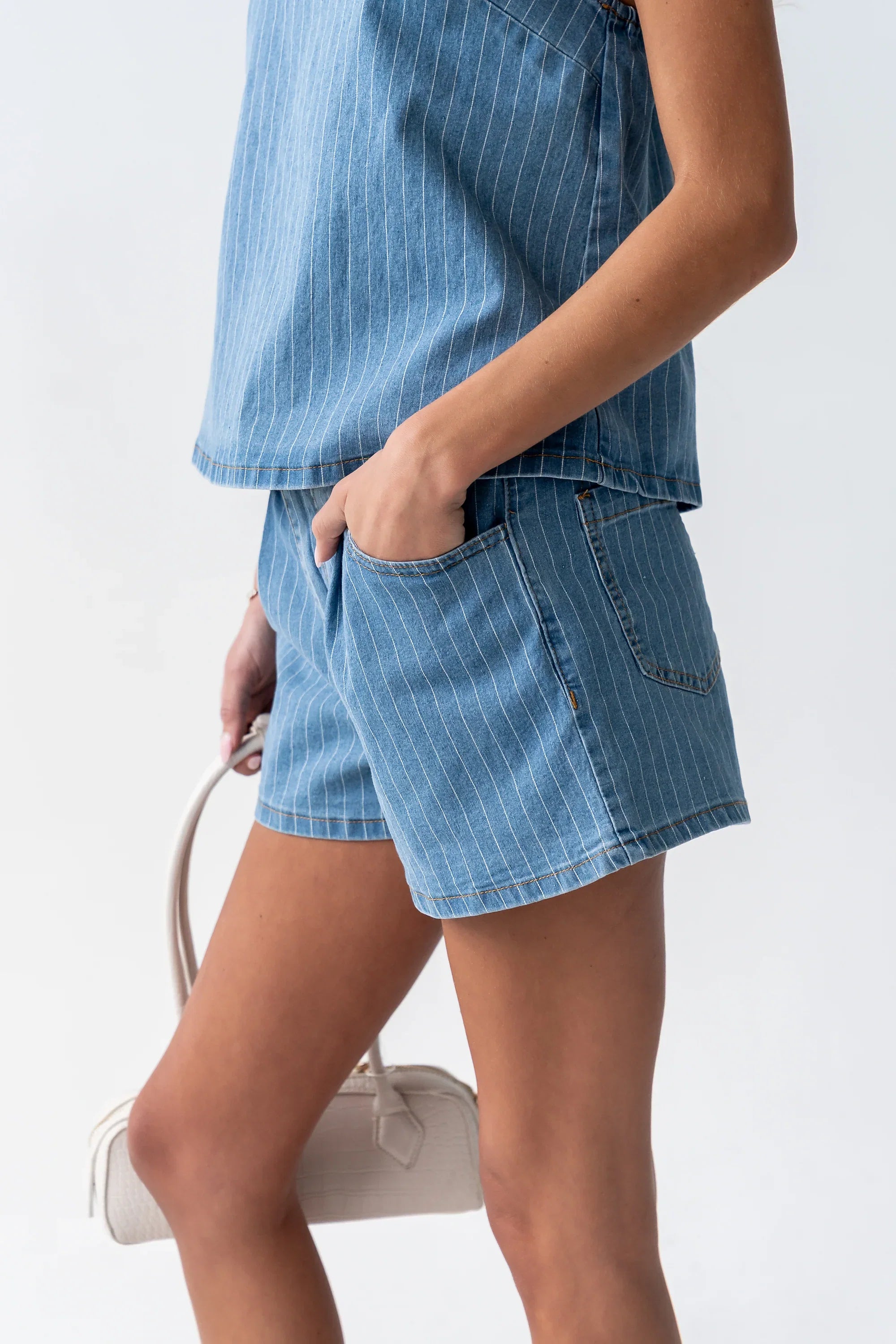 Marline Pinstripe Shorts