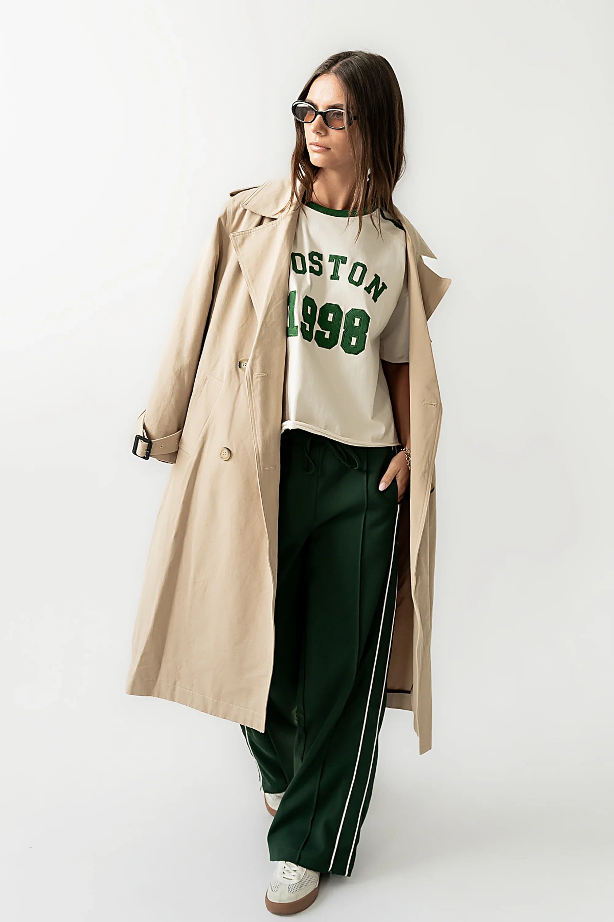 Rachel Trench Coat in Tan FINAL SALE