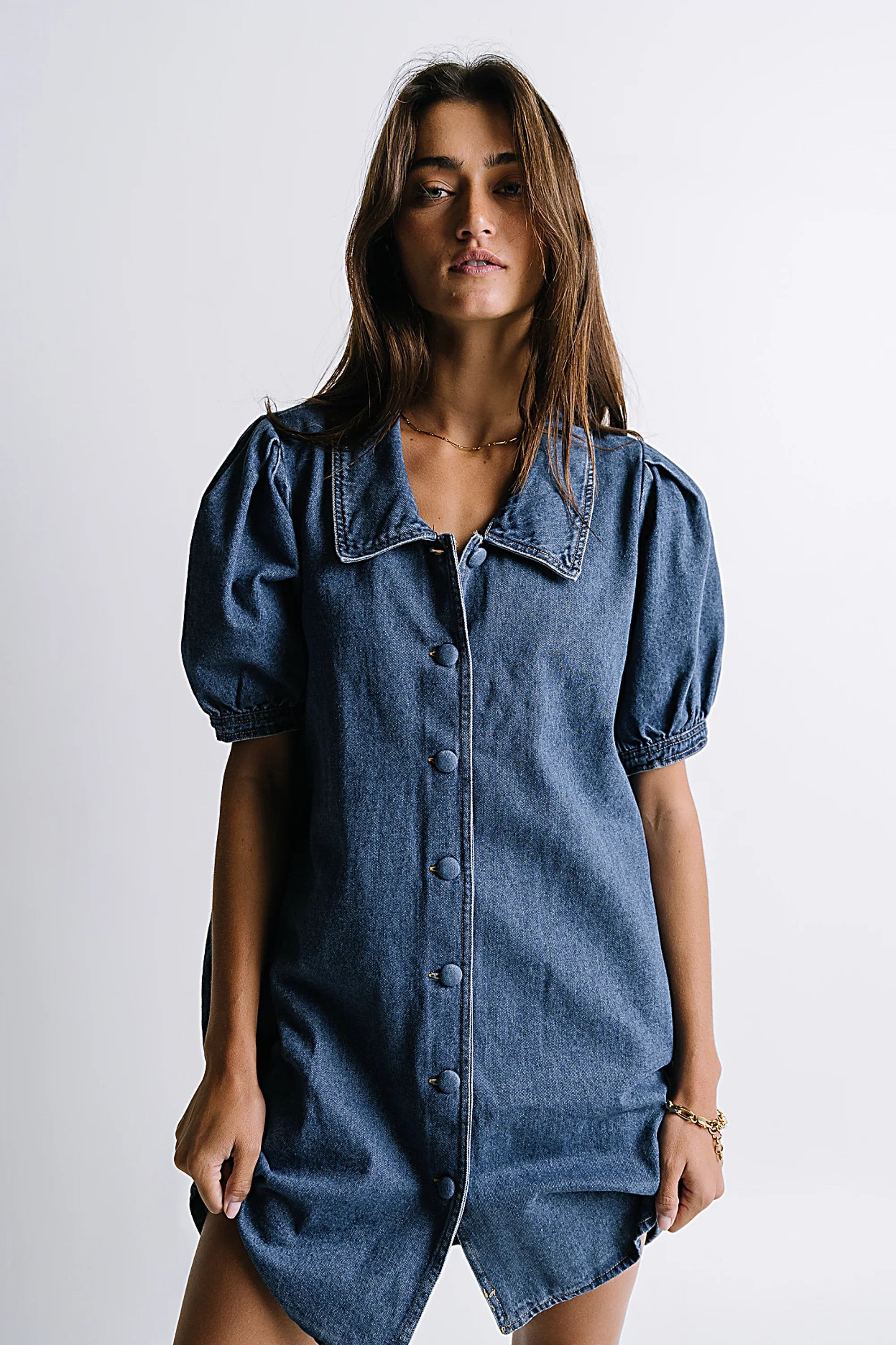 Lola Denim Baby Doll Dress FINAL SALE