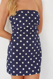 Marcie Polka Dot Linen Mini Dress