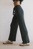 Jesse Waffle Knit Pants in Navy FINAL SALE