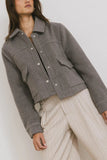 Nina Wool Blend Jacket in Grey FINAL SALE