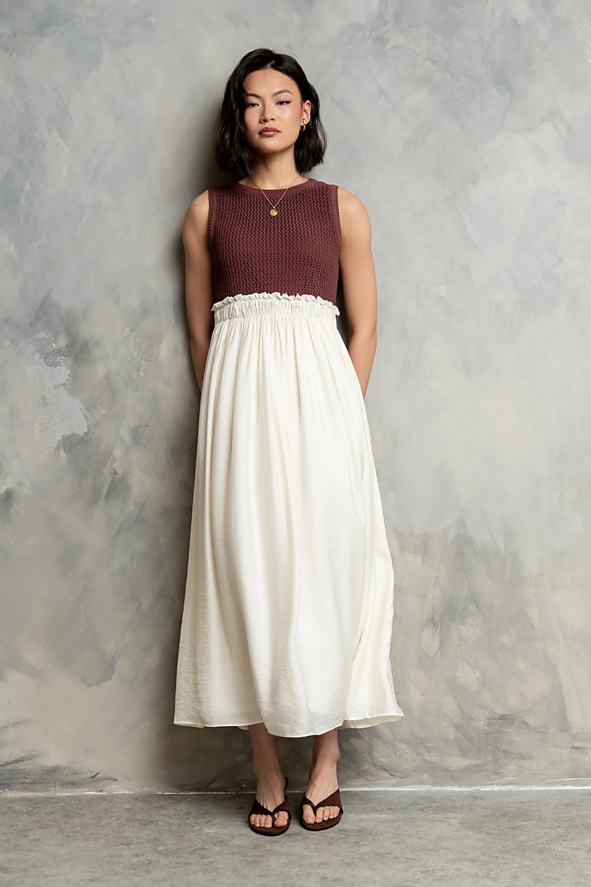 Serafina Maxi Dress in Marsala
