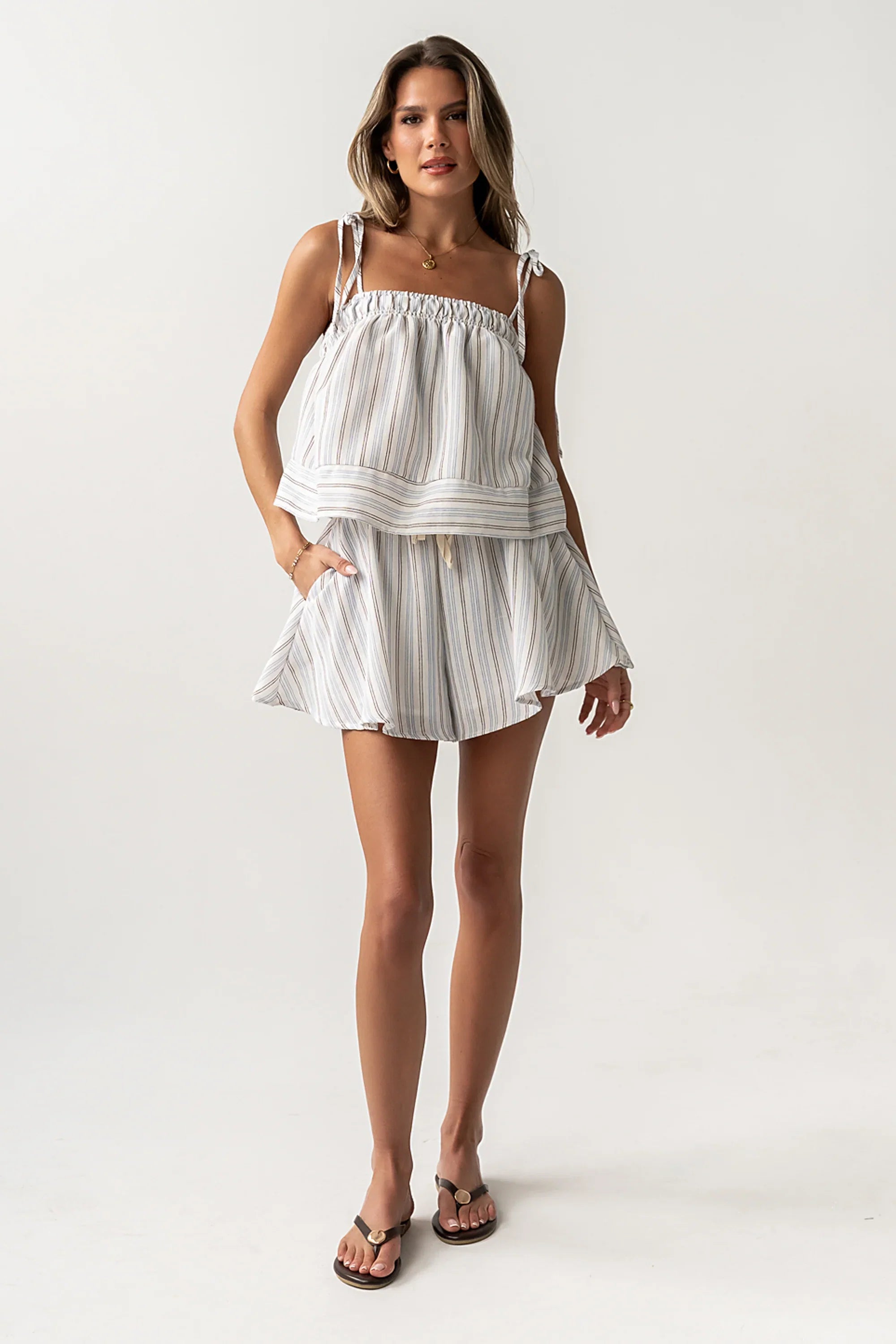 Harlie Striped Shorts