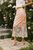 Frankie Asymmetrical Skirt in Peach