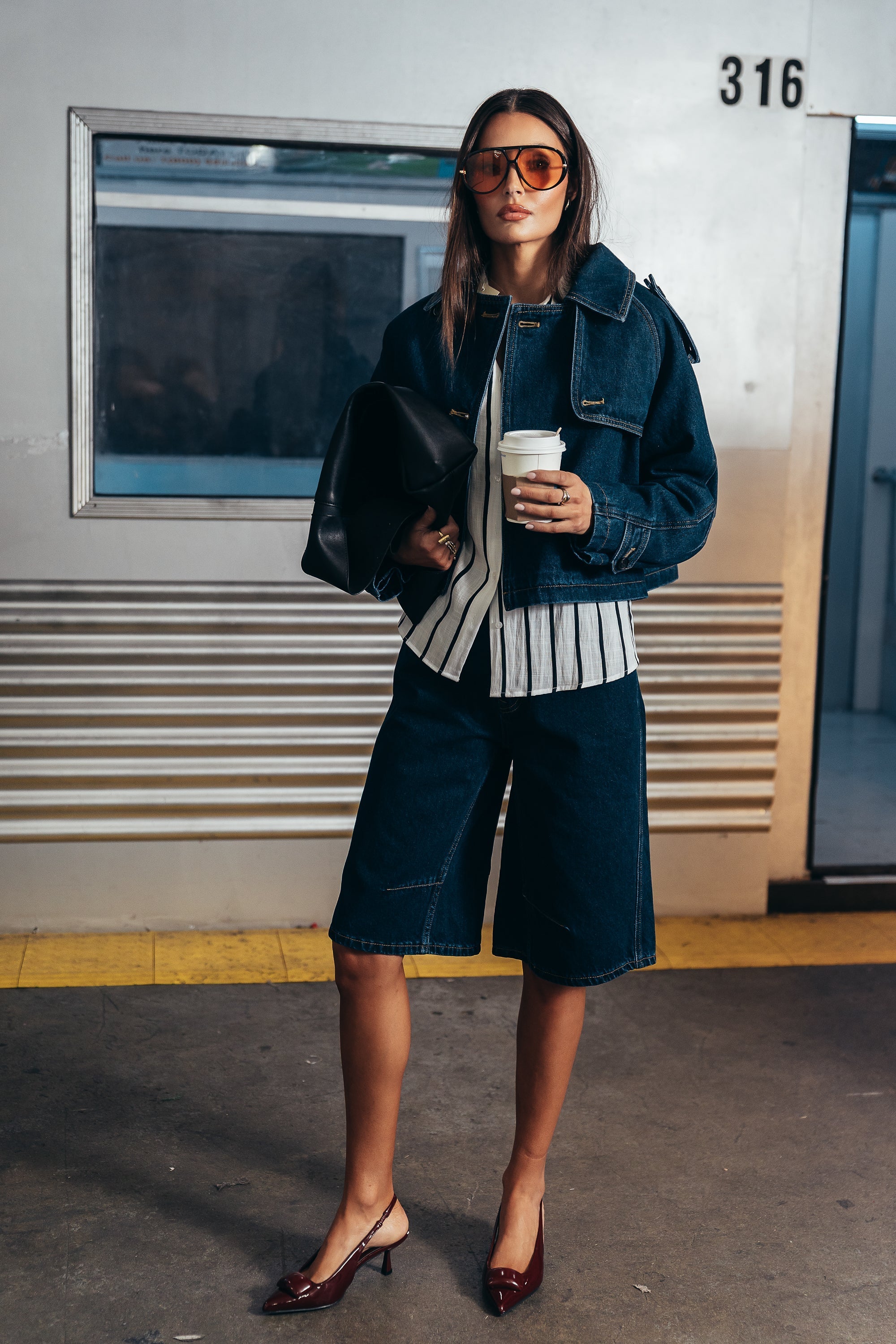 Sally Cropped Trench Coat