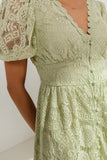 Rowan Lace Dress in Sage FINAL SALE