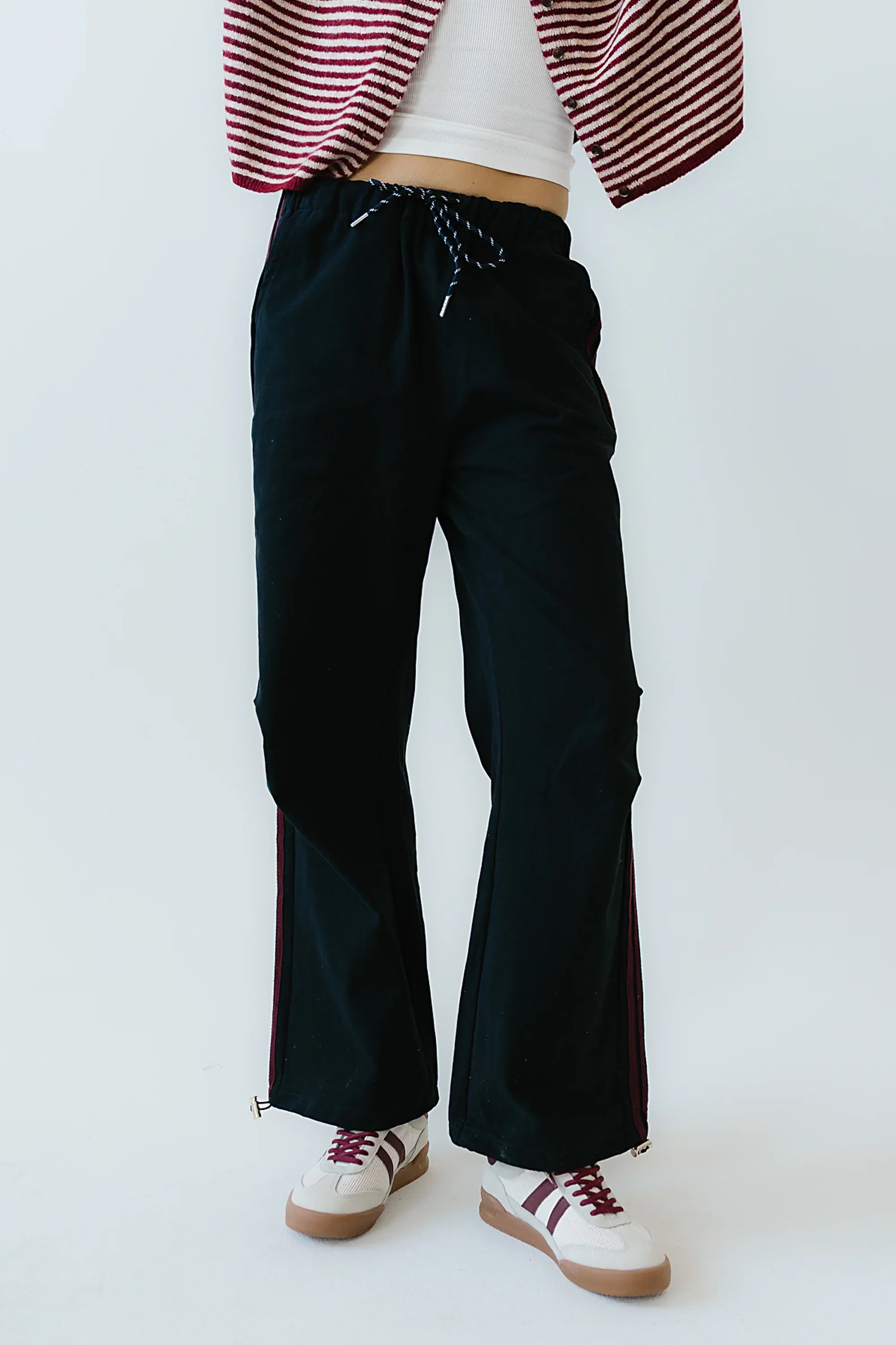 Franklin Striped Joggers in Navy
