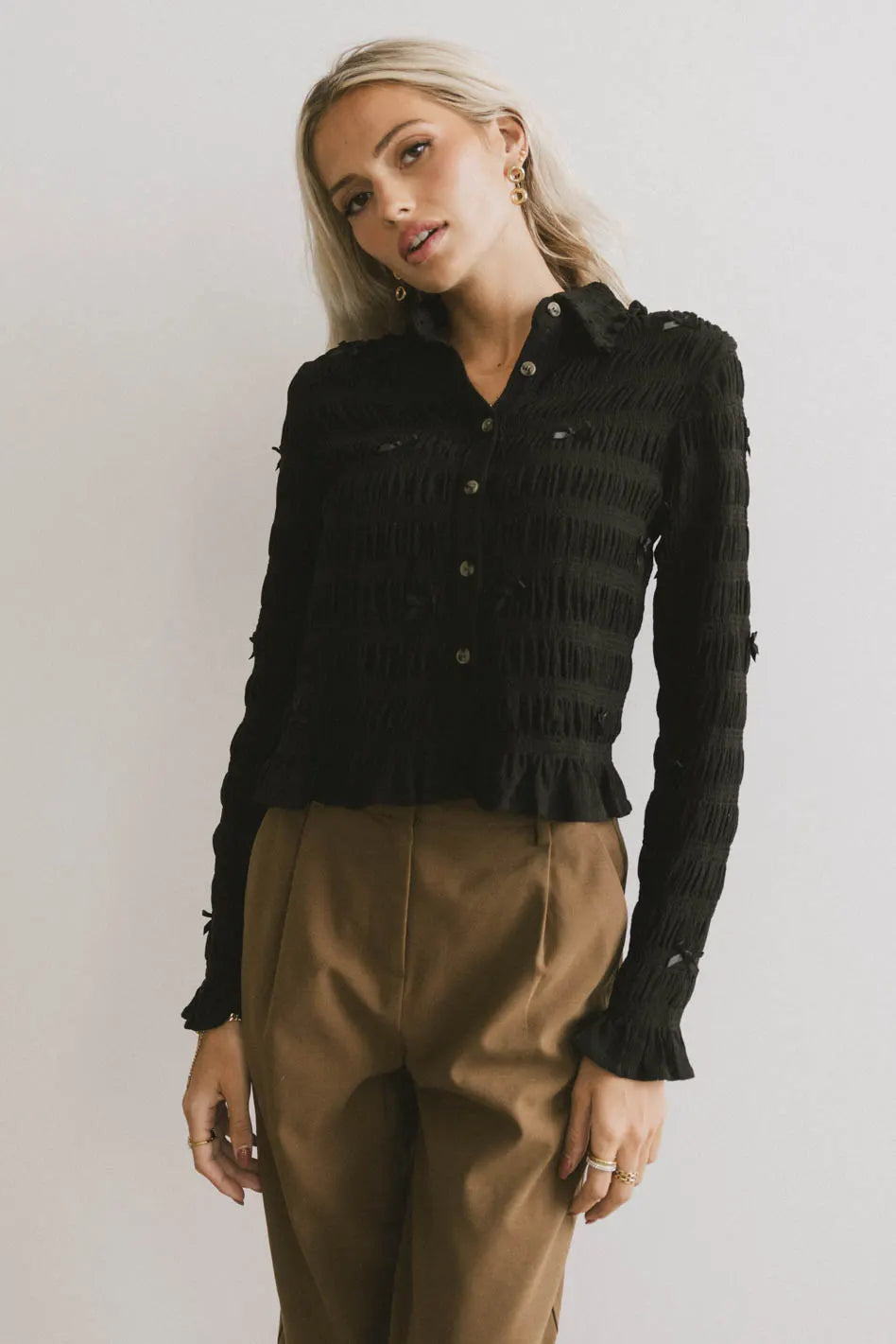 Leonora Blouse in Black FINAL SALE