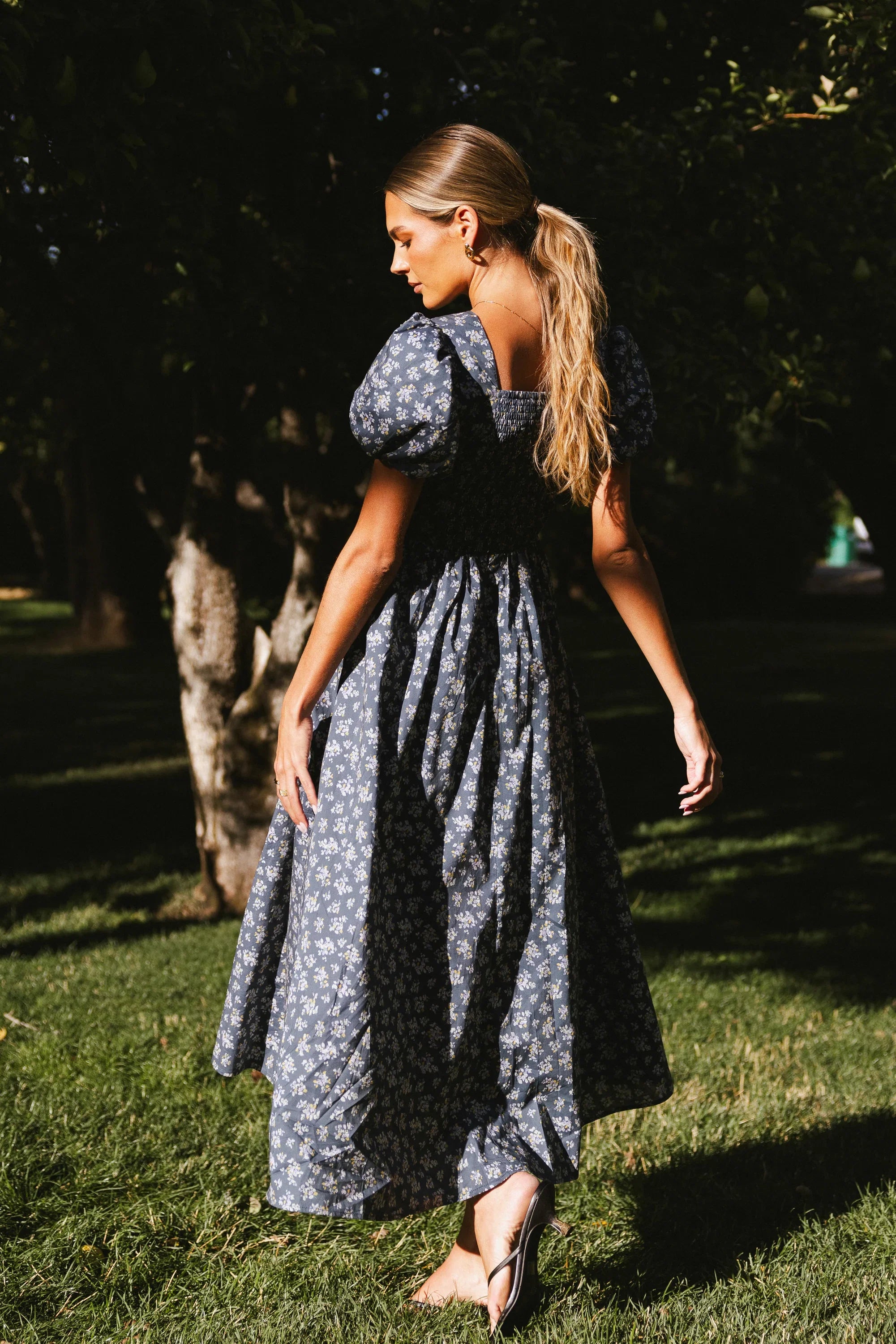 Baylor Floral Maxi Dress in Blue FINAL SALE