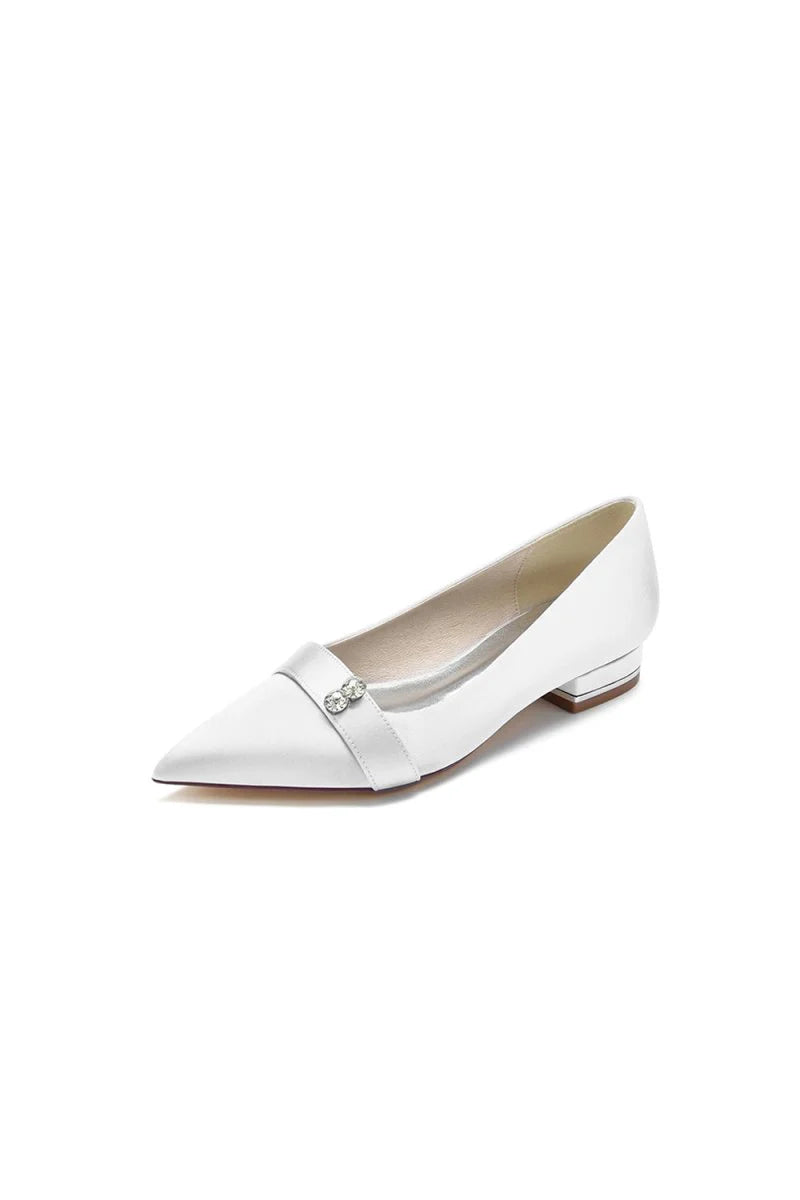 Crystal Cocktail Pointed Toe Flats