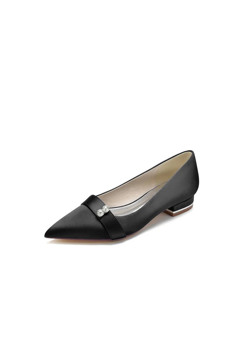 Crystal Cocktail Pointed Toe Flats