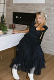 Mia Tulle Maxi Dress in Navy FINAL SALE