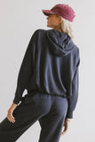 Flow State Pullover Hoodie in Navy FINAL SALE