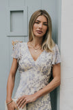 Ashtin Floral Maxi Dress in Blue