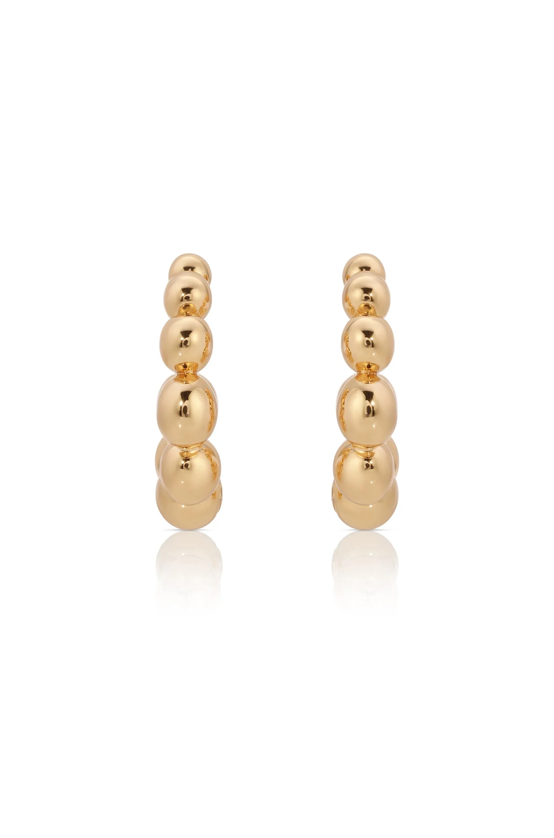 Bubble Huggie Hoop Earrings