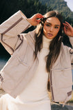 Junia Quilted Jacket in Beige FINAL SALE
