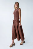 Bailee Maxi Dress in Red Brown