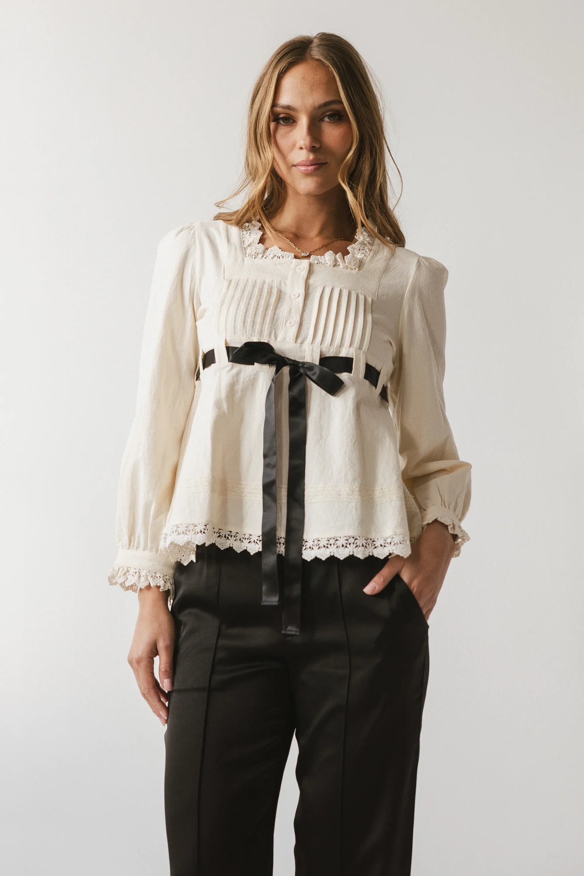 Rory Crochet Blouse FINAL SALE