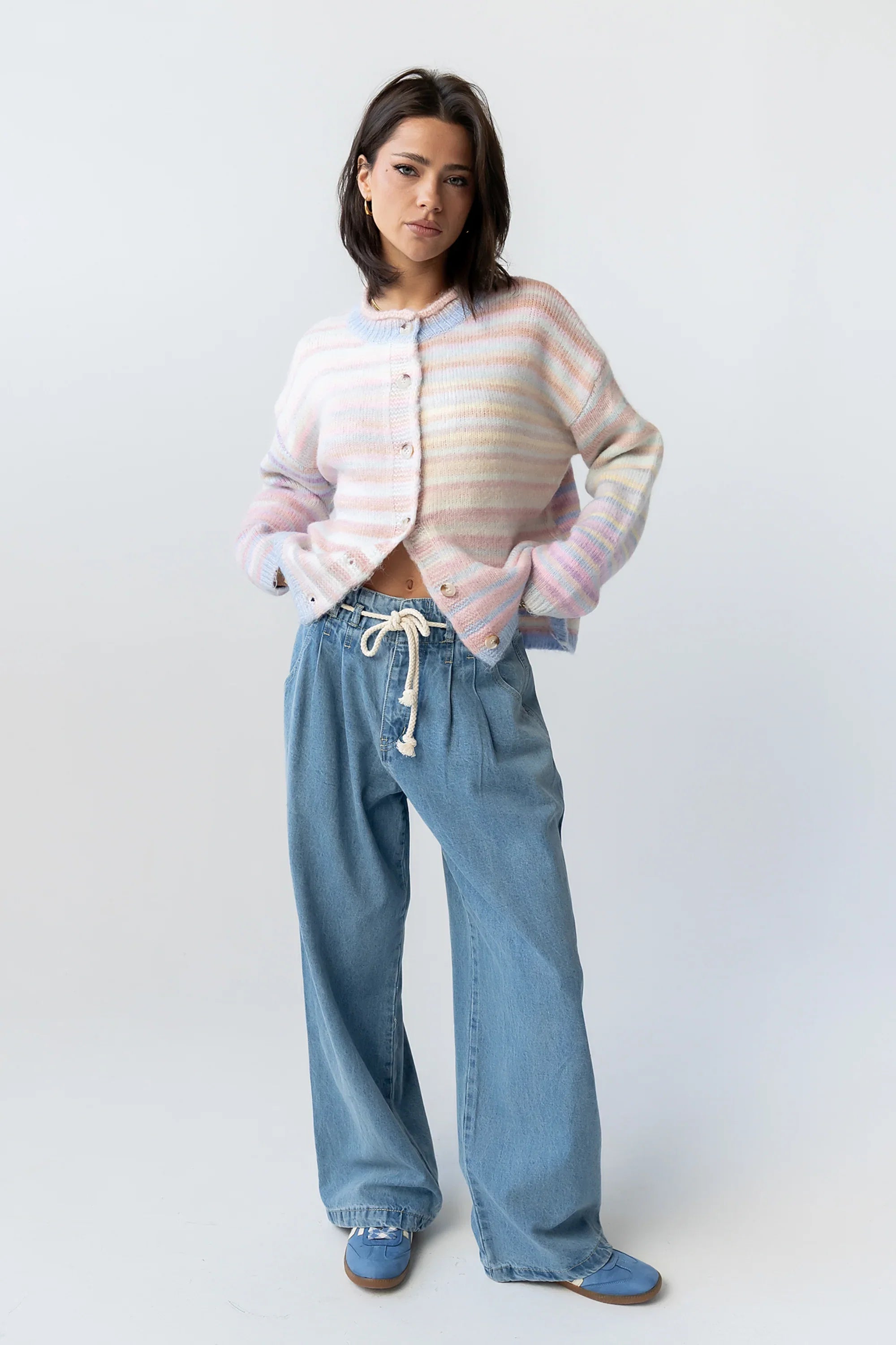 Emmy Knit Cardigan in Pink