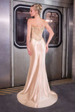 Carissa Gown Sparkling Strapless Corset Evening Dress