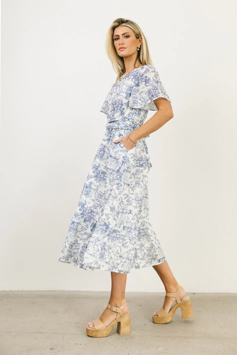 Theresa Floral Midi Dress FINAL SALE
