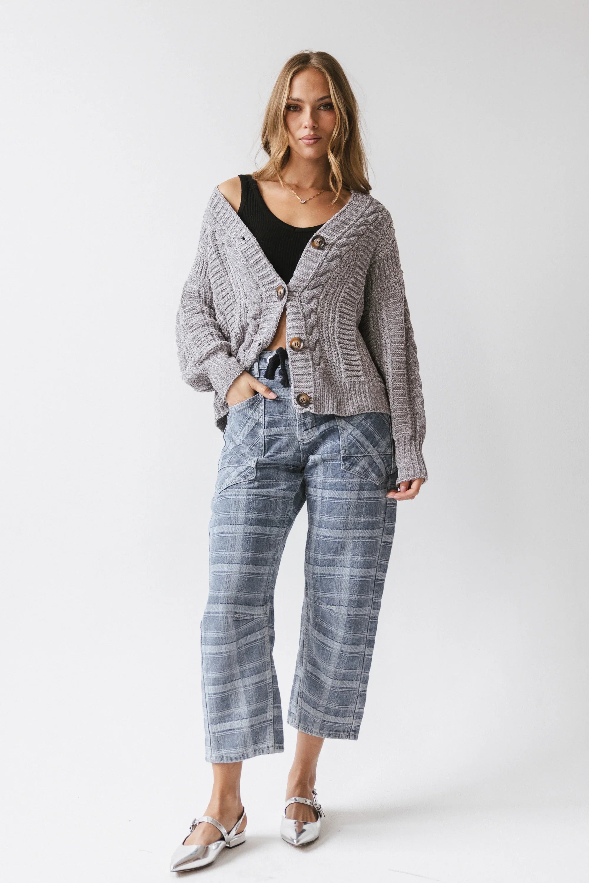 Brett Oversized Cardigan in Grey FINAL SALE