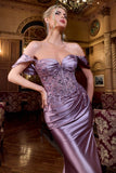 MAGDA GOWN SEMI STRETCH SATIN DRESS