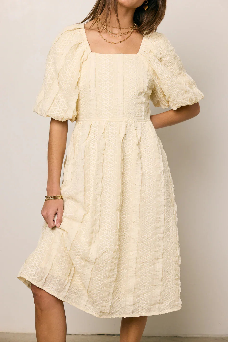 Gillie Textured Mini Dress FINAL SALE