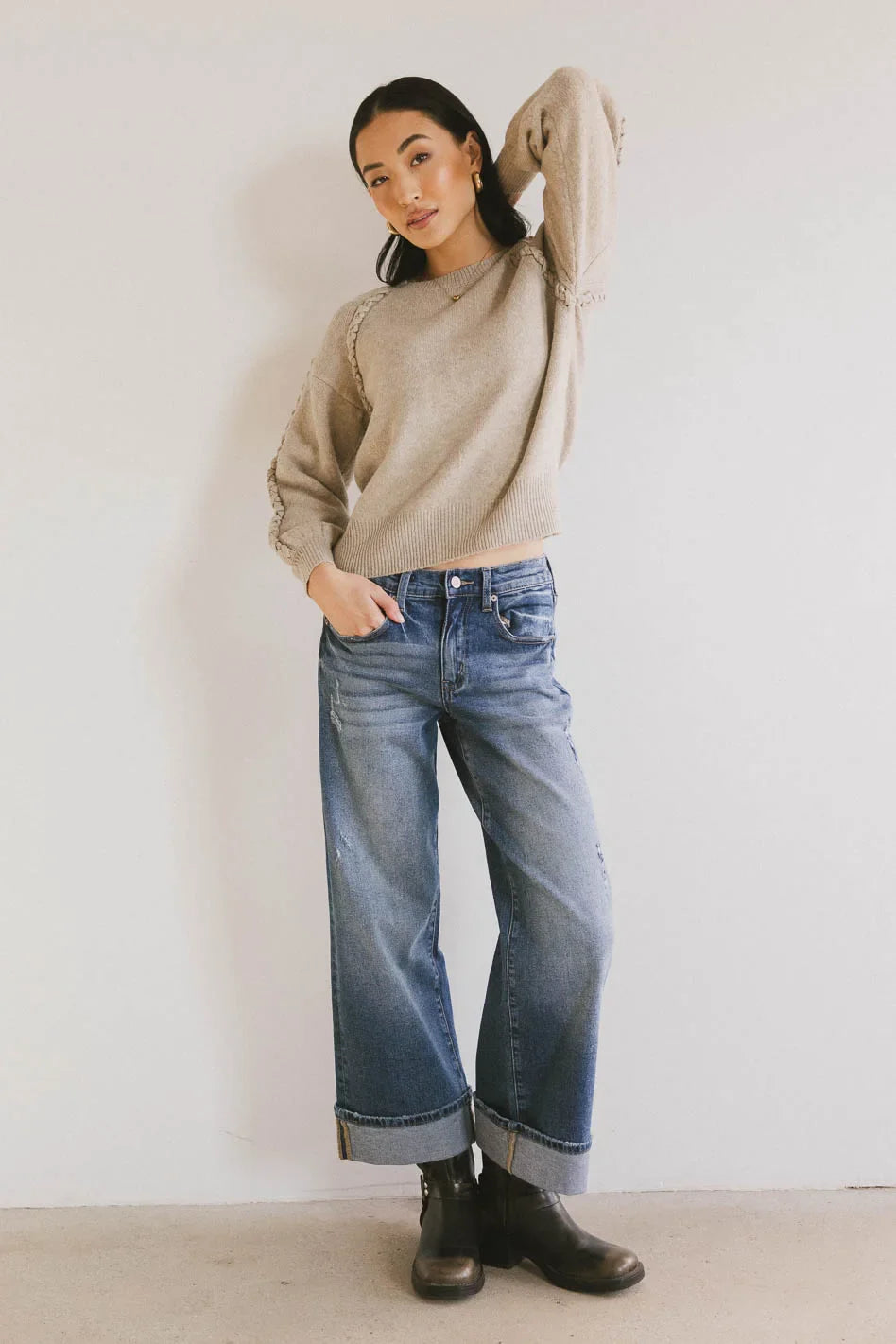 Lacie Cropped Wide Leg Jeans FINAL SALE